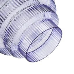 Rackhams Tiered Stepped Design Smoked Lavender Glass Pendant Ceiling Lamp Shade - thumbnail 5