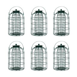 Rackhams Pack of 6 Wild Bird Fat Ball Feeder with Squirrel Guard - thumbnail 1