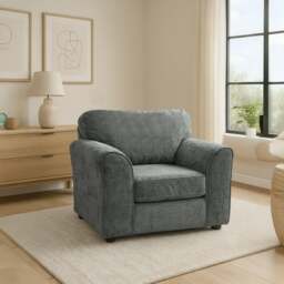 Rackhams Monaco Chenille Fabric 3 Piece Sofa Suite - Teal - thumbnail 4