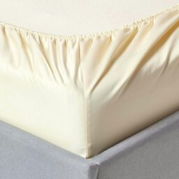 Rackhams Premium 1000 TC Egyptian Cotton Sateen Weave Fitted Sheet – 30 cm Deep - White - King - thumbnail 3