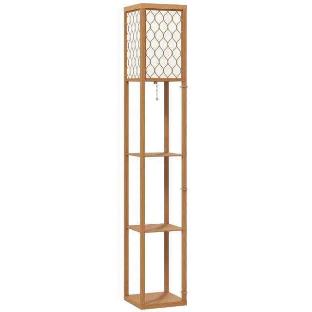 Rackhams Three-Shelf Standing Lamp - Natural