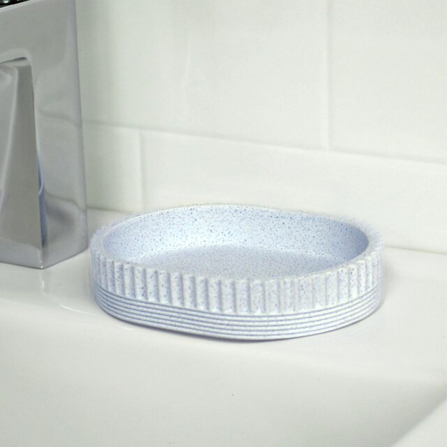 Rackhams Tranquil Pale Blue Soap Dish - image 1