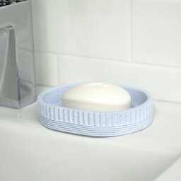 Rackhams Tranquil Pale Blue Soap Dish - thumbnail 2