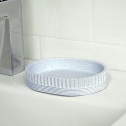 Rackhams Tranquil Pale Blue Soap Dish - thumbnail 1