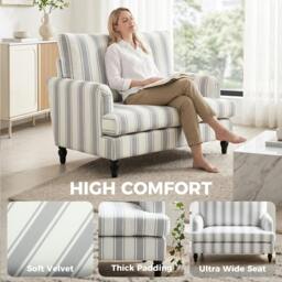 Rackhams Single Sofa Armchair - Black - thumbnail 6
