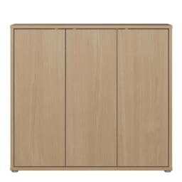 Rackhams Alice Springs Shoe Cabinet with 3 Doors Push-to-Open in Elegancia Oak - Matt - Standard - Elegancia Oak - thumbnail 3