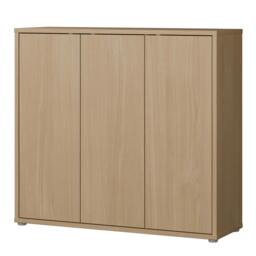 Rackhams Alice Springs Shoe Cabinet with 3 Doors Push-to-Open in Elegancia Oak - Matt - Standard - Elegancia Oak - thumbnail 4