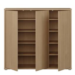 Rackhams Alice Springs Shoe Cabinet with 3 Doors Push-to-Open in Elegancia Oak - Matt - Standard - Elegancia Oak - thumbnail 6