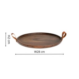 Rackhams Harvey Walnut Wooden Candle Plate - thumbnail 6