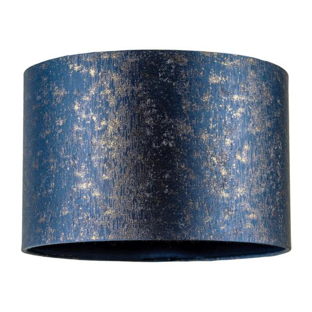 Rackhams Midnight Blue Jacquard Fabric Lamp Shade with Gold Foil Fleck Accents - image 1