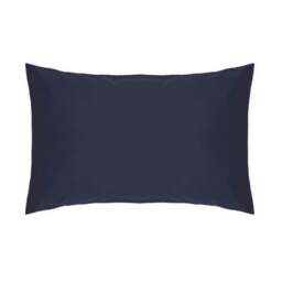 Rackhams Easycare Percale Housewife Pillowcase - Navy - One Size - Navy - 50% Cotton/50% Polyester - thumbnail 2
