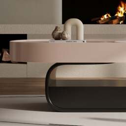 Rackhams Tessa Coffee Table, With storage, Pink - Pink - thumbnail 4