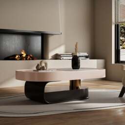 Rackhams Tessa Coffee Table, With storage, Pink - Pink - thumbnail 2