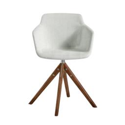 Rackhams Beige Fabric Swivel Chair 4059 - thumbnail 2