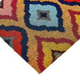 Rackhams Printed Bright Ikat Coir Doormat 45x75 cm - thumbnail 3