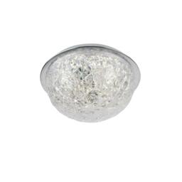 Rackhams Donte Polished Chrome & Acrylic LED Small Flush Ceiling Light - thumbnail 2