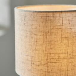 Rackhams Buxton Natural Faux Linen Table Lamp - thumbnail 5