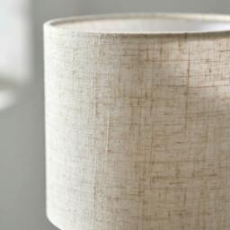 Rackhams Buxton Natural Faux Linen Table Lamp - thumbnail 6
