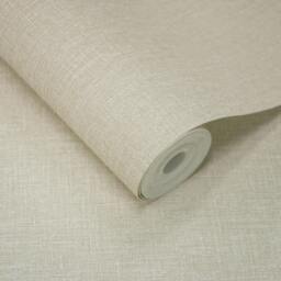 Rackhams Boutique Nursery Pure & Protect Cirrus Woven Linen Textured Antibacterial Wallpaper, Light Beige