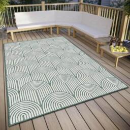 Rackhams Pangli Flatweave Reversible Green Rug Indoor-Outdoor - 80X150 cm - thumbnail 6