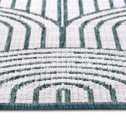 Rackhams Pangli Flatweave Reversible Green Rug Indoor-Outdoor - 80X150 cm - thumbnail 3