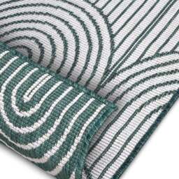 Rackhams Pangli Flatweave Reversible Green Rug Indoor-Outdoor - 80X150 cm - thumbnail 4