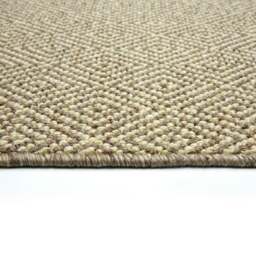 Rackhams Washable Designer Mat Diamond Beige - 132 - 67X180 cm - thumbnail 4