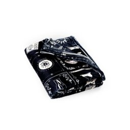 Rackhams Enchanted Witchcraft Cosy Fleece Blanket Throw Black - 130 x 170 cm - Black - thumbnail 4