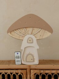 Rackhams Mushroom Lamp in Beige (31.5x29x5.5 cm) - Beige - One size - thumbnail 4