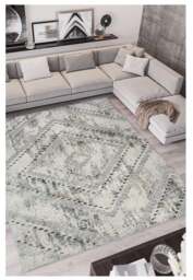 Rackhams Abstract Vintage Cream & Grey Rug - D176A - 160X230 cm - thumbnail 3