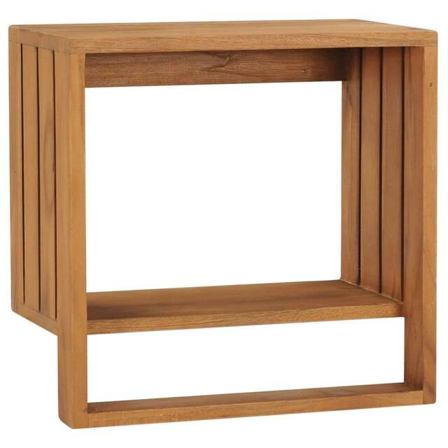 Rackhams Wall-mounted Towel Rack 35x20x35 cm Solid Teak Wood