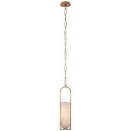 Rackhams Melange Small Elongated Pendant Light - Antique Barnished Brass - thumbnail 1