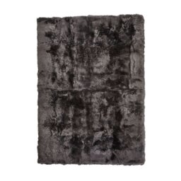 Rackhams Long Wool Sheepskin Design Rug - Steel - 170x240 cm - thumbnail 1