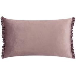 Rackhams Tilly Reversible Velvet Cushion Cover - Heather/Smoke - 50cm x 30cm - Heather/Smoke - 100% Polyester - thumbnail 1