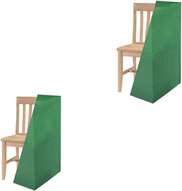 Rackhams Garden Chair Cover for Garden, Patio, Outdoor - Breathable, Waterproof and UV Resistant - Green (64x64x120cm) - PACK OF 2 - image 1