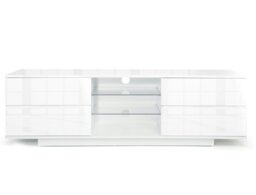 "Rackhams Avitus Premium High Gloss White with 4-White Drawers and 3-Shelf 32""-65"" LED/OLED/LCD TV Cabinet" - thumbnail 5