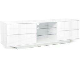 "Rackhams Avitus Premium High Gloss White with 4-White Drawers and 3-Shelf 32""-65"" LED/OLED/LCD TV Cabinet" - thumbnail 4