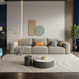 Rackhams Lionel Two Seater Sofa, Linen - Two Seater 180cm - Others ( Contact Us ) - With Ottoman - thumbnail 1