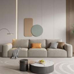 Rackhams Lionel Two Seater Sofa, Linen - Two Seater 180cm - Others ( Contact Us ) - With Ottoman - thumbnail 2
