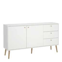 Rackhams Cumbria Sideboard 2 Doors + 3 Drawers White - White - 147.2 - 1 - thumbnail 1