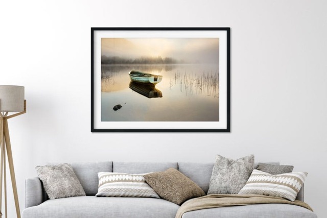 Rackhams Morning Mist - Framed Print 16 x 12 inch - image 1