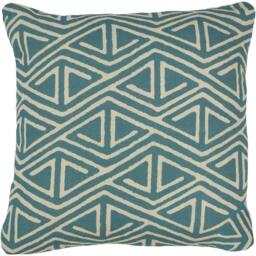 Rackhams Rocco Cushion Cover - Teal - One Size - Teal - 100% Polyester - thumbnail 2