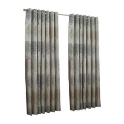 Rackhams Oakdale Tree Design Eyelet Curtains - Silver - 90 x 54in (229 x 137cm) - Silver - 100% Polyester