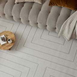 Rackhams Carmel Cream-Beige Geometric Rug - 6040 - 80X150 cm - thumbnail 6