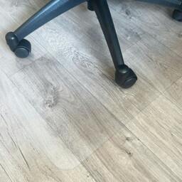 Rackhams Enhanced Polymer Chair Mat for Hard Floors – Clear Rectangular Office Floor Protector - Multiple Sizes - 116 x 150cm - thumbnail 5