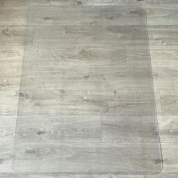 Rackhams Enhanced Polymer Chair Mat for Hard Floors – Clear Rectangular Office Floor Protector - Multiple Sizes - 116 x 150cm