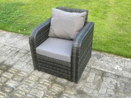 Rackhams Outdoor Rattan Garden Furniture Sofa Set Dining Table Recling Arm Chairs Lounge Sofa 8 Seater - thumbnail 5
