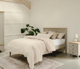 Rackhams Pembroke Bed Frame with Slatted Headboard Double 4ft6 King 5ft - King 5ft - thumbnail 1