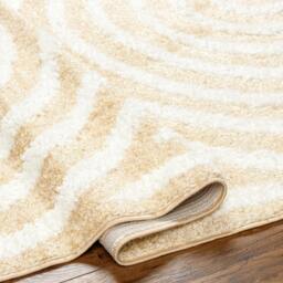 Rackhams Rodos-Modern Yellow White Soft Plush Pile Rug - 200 x 275 cm - thumbnail 4