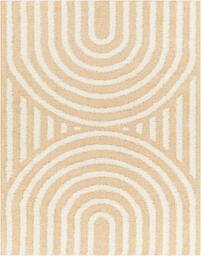 Rackhams Rodos-Modern Yellow White Soft Plush Pile Rug - 200 x 275 cm - thumbnail 2
